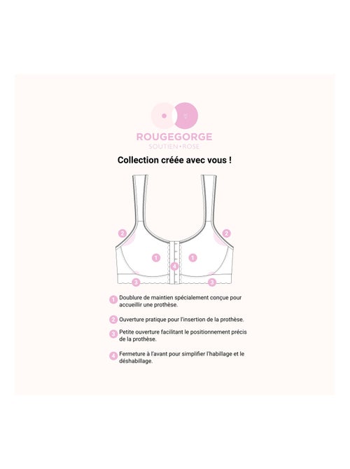 Soutien-gorge post opératoire brassière - rougegorge lingerie - Kiabi Soutien-gorge post opératoire brassière - rougegorge lingerie - Kiabi
