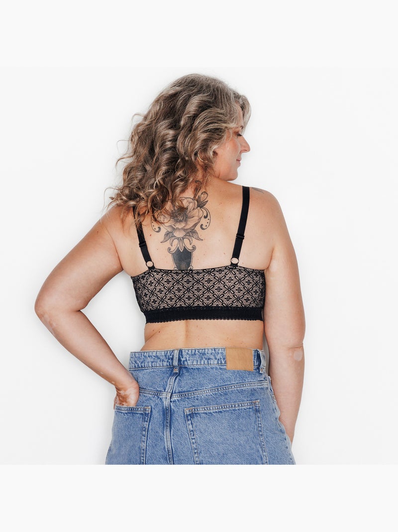 Soutien-gorge post opératoire brassière sweet - rougegorge lingerie Noir - Kiabi