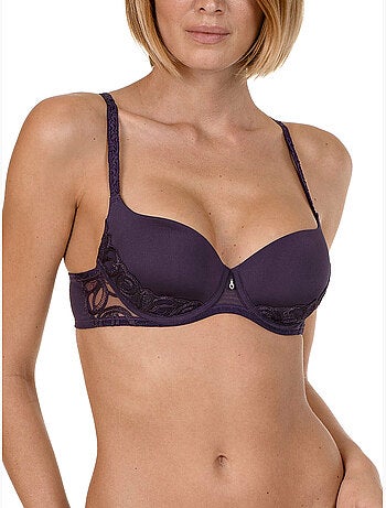 Soutien-gorge préformé emanuelle prune f