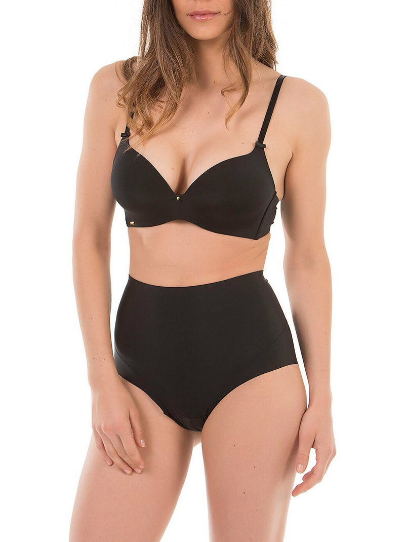 Soutien-gorge préformé multipositions sans armatures etna noir Noir - Kiabi
