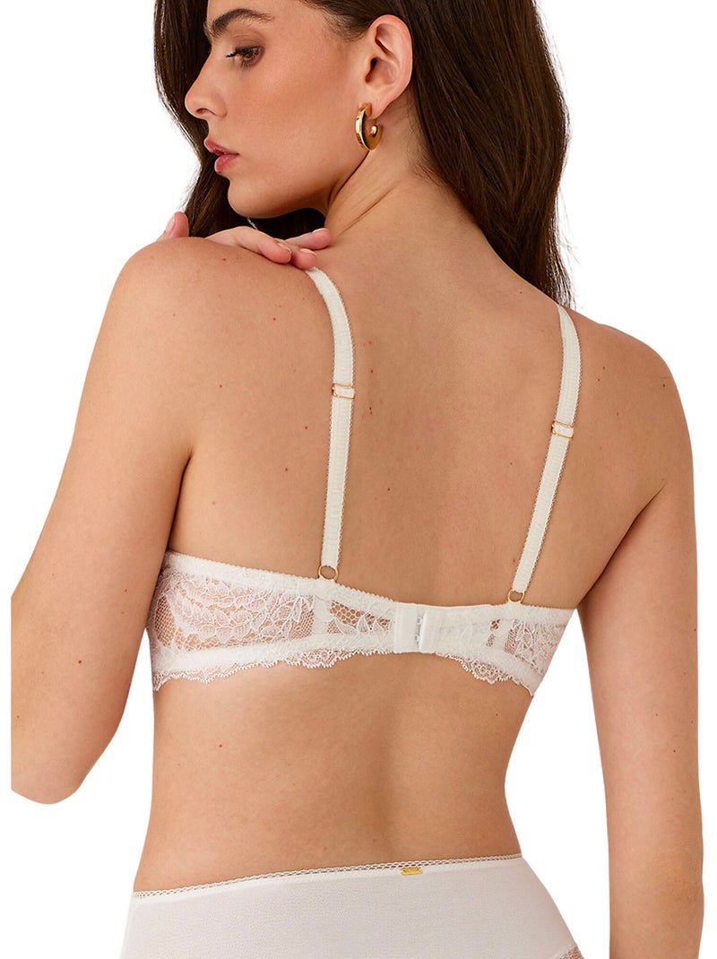 Soutien-gorge préformé renatta mariage Ecru - Kiabi