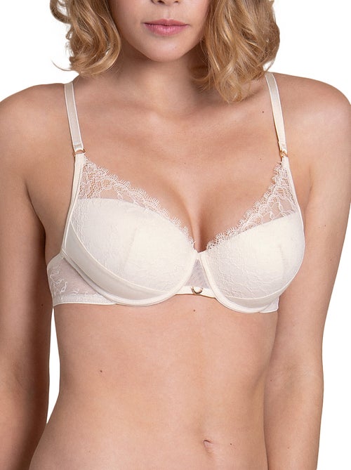 Soutien-gorge préformé rose mariage ivoire f - Kiabi Soutien-gorge préformé rose mariage ivoire f - Kiabi