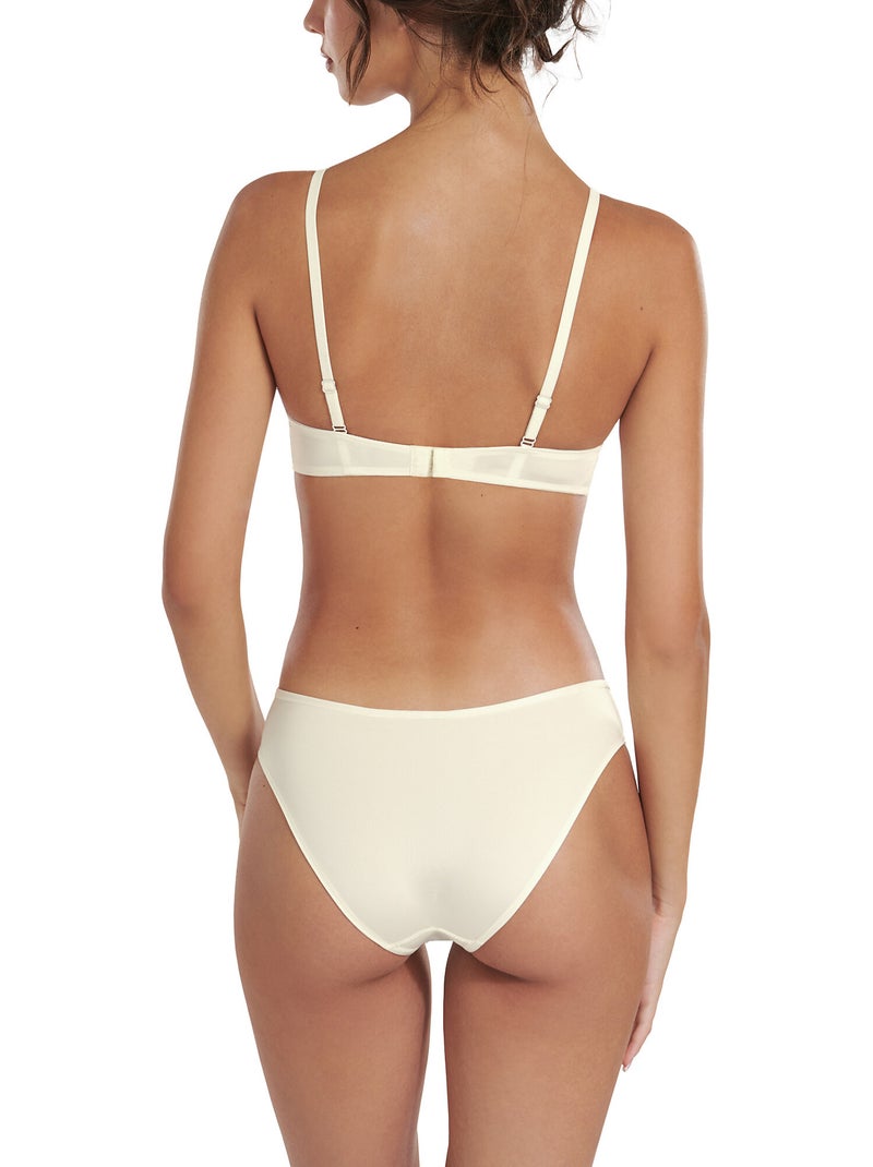 Soutien-gorge préformé sans armatures liv mariage Ecru - Kiabi