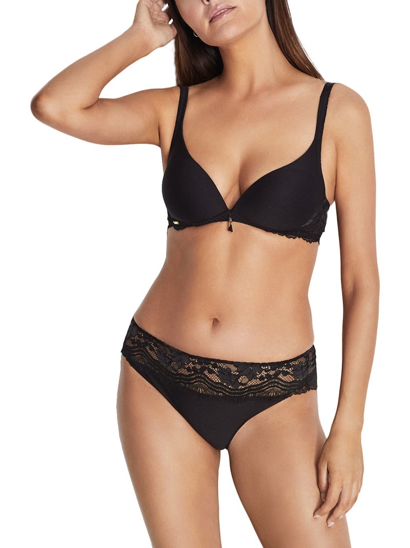 Soutien-gorge préformé sans armatures ludovica Noir - Kiabi