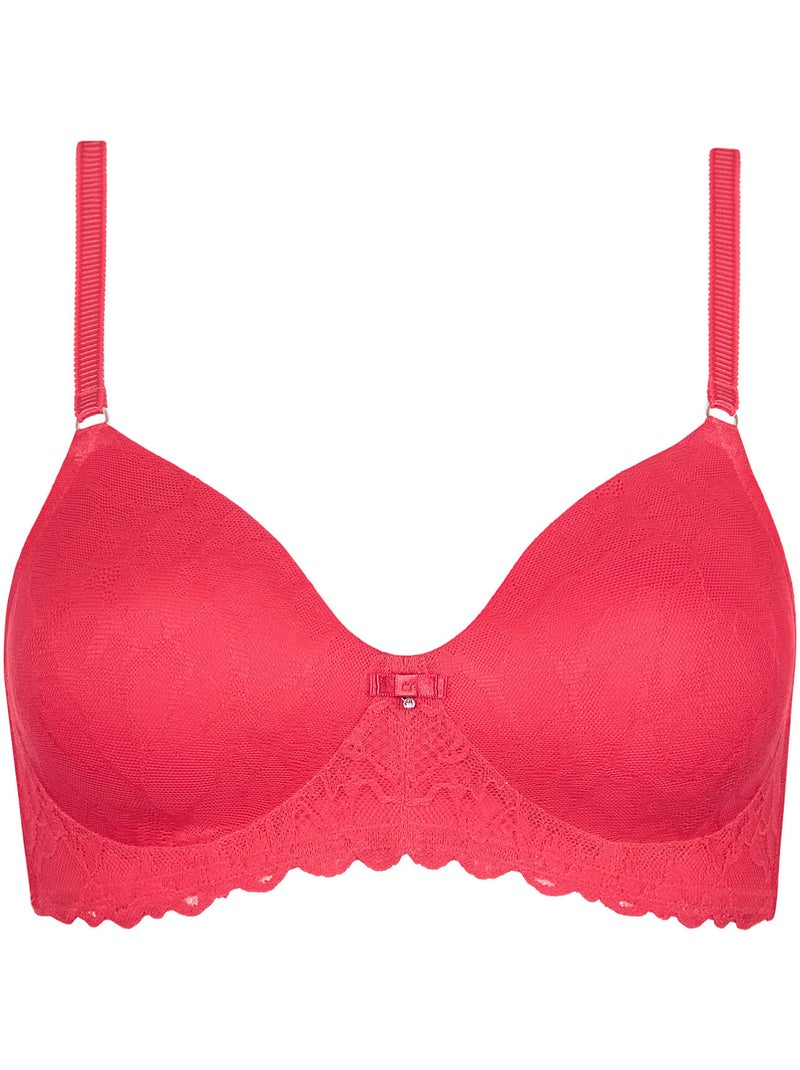 Soutien-gorge préformé sans armatures naty Orange corail - Kiabi