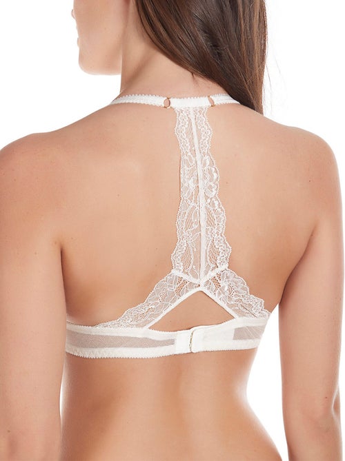 Soutien-gorge préformé semi-bralette plongeant majonia mariage ivoire - Kiabi Soutien-gorge préformé semi-bralette plongeant majonia mariage ivoire - Kiabi