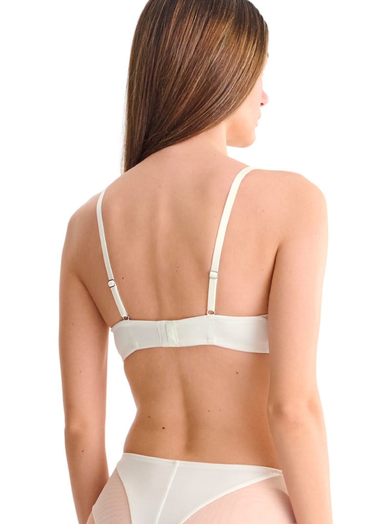 Soutien-gorge préformé shiny secret mariage Ecru - Kiabi