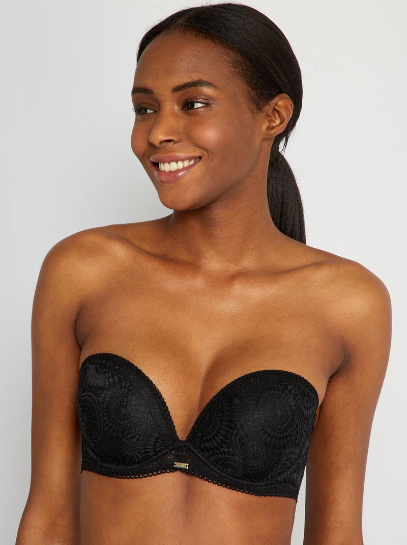 3PC Soutien-Gorge Bandeau Avec Bretelles Amovibles Sans Armatures