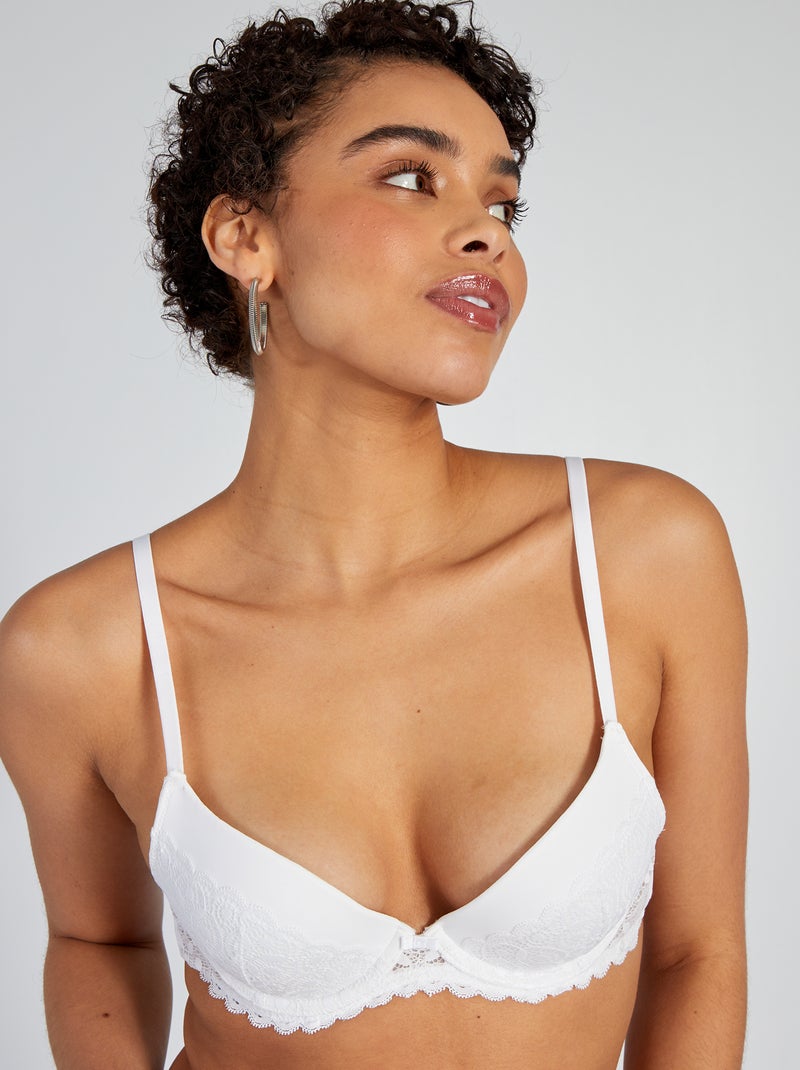 Soutien-gorge push-up Blanc - Kiabi