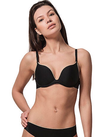 Soutien-gorge push-up décolleté miracle one noir