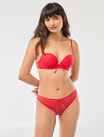 Soutien-gorge push up en dentelle - Saint-Valentin