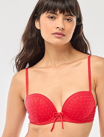 Soutien-gorge push up en dentelle - Saint-Valentin