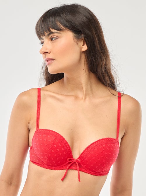 Soutien-gorge push up en dentelle - Saint-Valentin - Kiabi