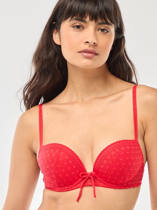 Soutien-gorge push up en dentelle - Saint-Valentin - Kiabi