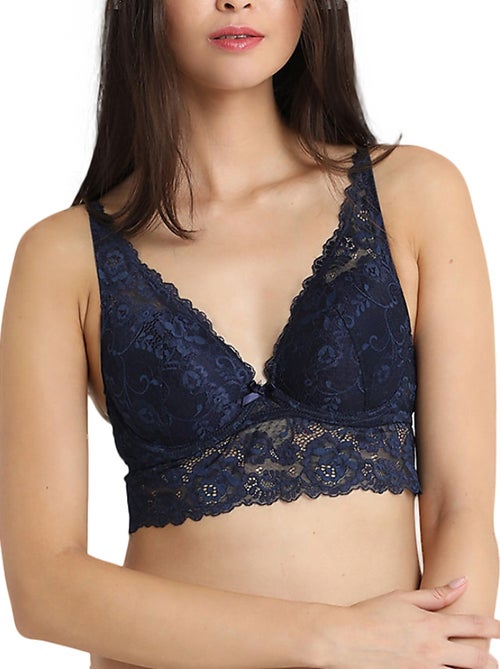 Soutien-gorge push-up esperia bleu - Kiabi