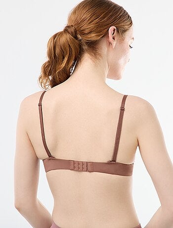 Soutien-gorge push-up invisible en microfibre