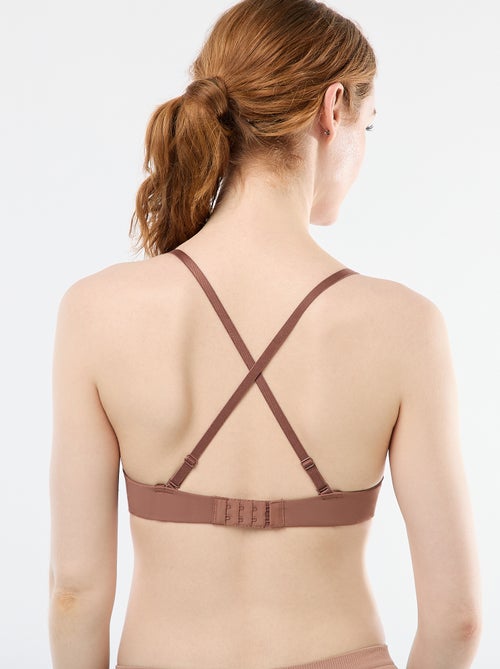 Soutien-gorge push-up invisible en microfibre - Kiabi