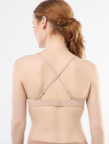 Soutien-gorge push-up invisible en microfibre
