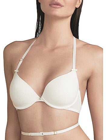 Soutien-gorge push-up multipositions mariage ivoire