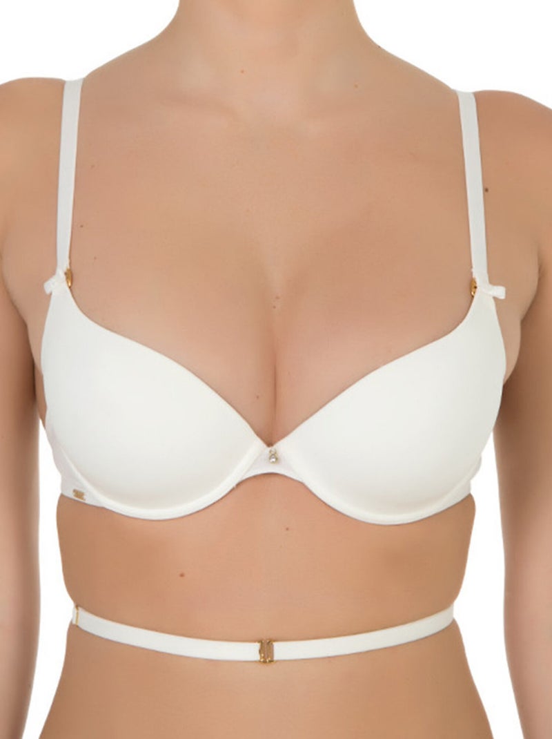 Soutien-gorge push-up multipositions mariage ivoire Ecru - Kiabi