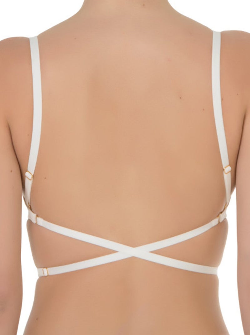 Soutien-gorge push-up multipositions mariage ivoire Ecru - Kiabi