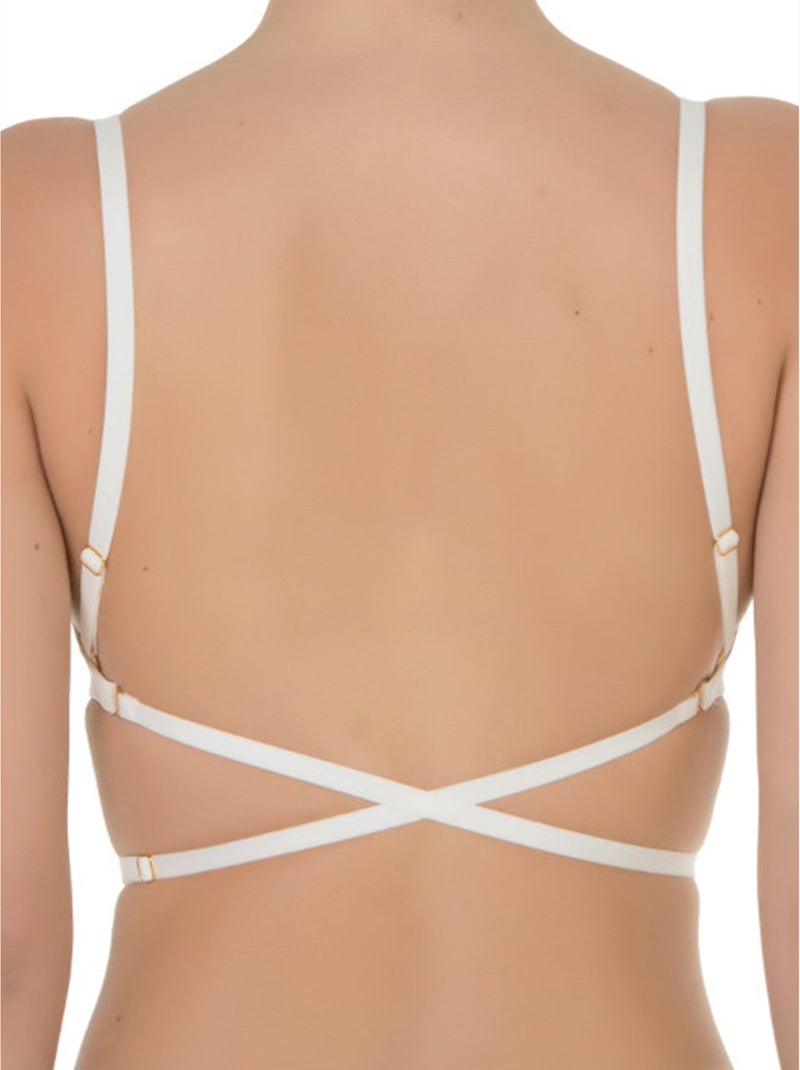 Soutien-gorge push-up multipositions mariage ivoire Ecru - Kiabi