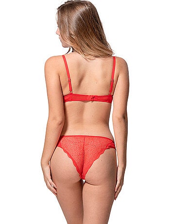 Soutien-gorge push-up passion rouge