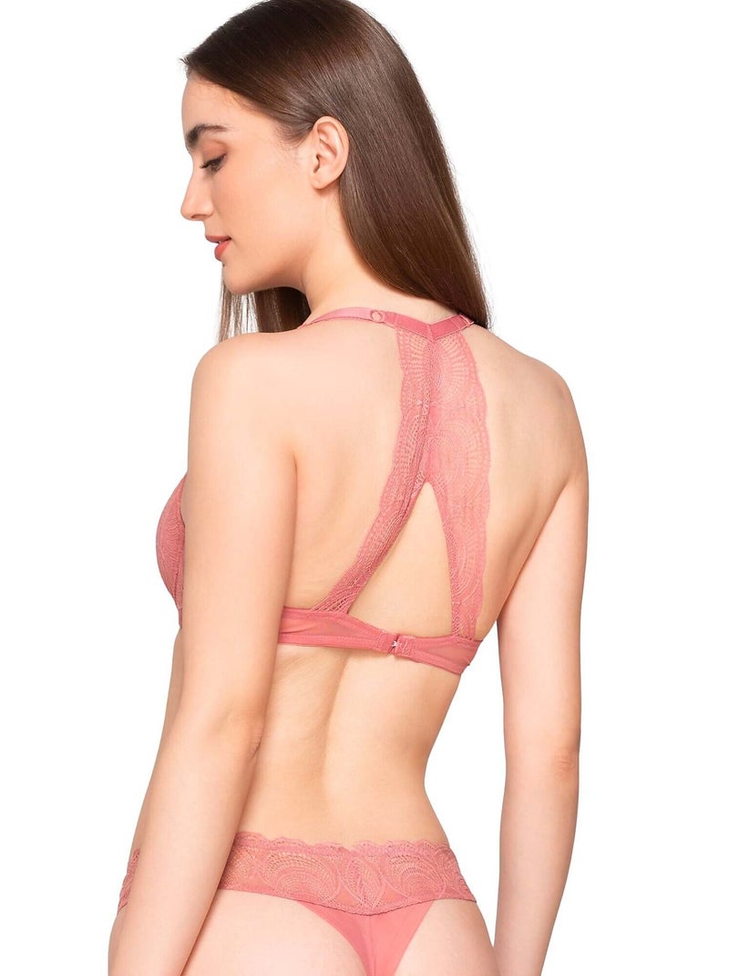 Soutien-gorge push-up pearl Rose - Kiabi