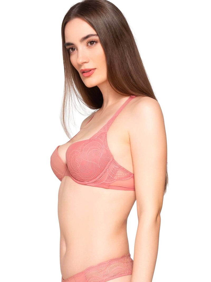 Soutien-gorge push-up pearl Rose - Kiabi