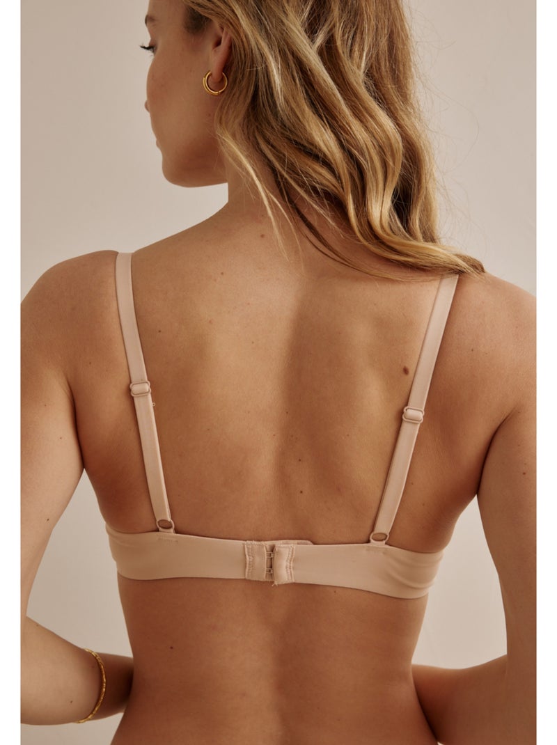 Soutien-gorge push-up plongeant dido Beige - Kiabi