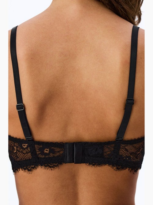 Soutien-gorge push-up rembourré à imprimé cœurs et fleurs penti - Kiabi