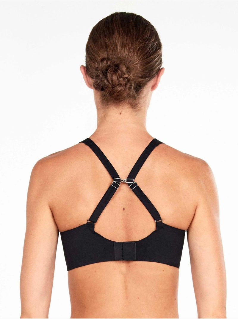 Soutien-gorge réducteur sans armatures Noir - Kiabi