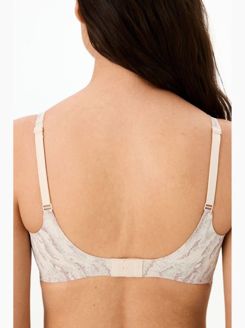 Soutien-gorge rembourré fit decolette à imprimé serpent, invisible penti - Kiabi Soutien-gorge rembourré fit decolette à imprimé serpent, invisible penti - Kiabi