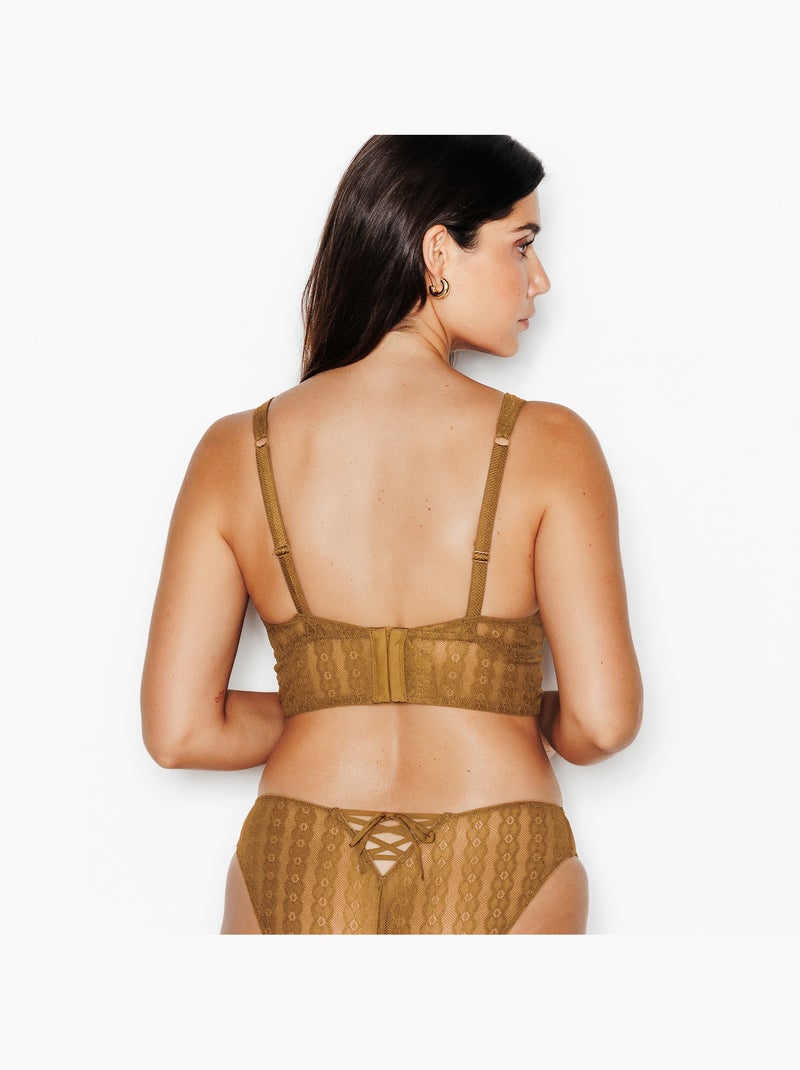 Soutien-gorge sans armature jo - rougegorge lingerie Marron caramel - Kiabi