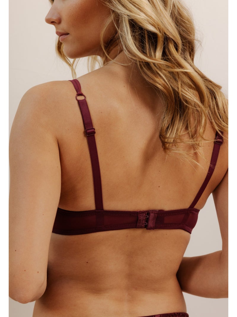 Soutien-gorge sans armatures à coques cléo Rouge - Kiabi