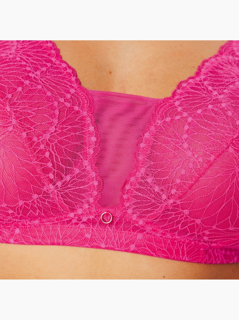 Soutien-gorge sans armatures hermine+ - rougegorge lingerie Rose fushia - Kiabi