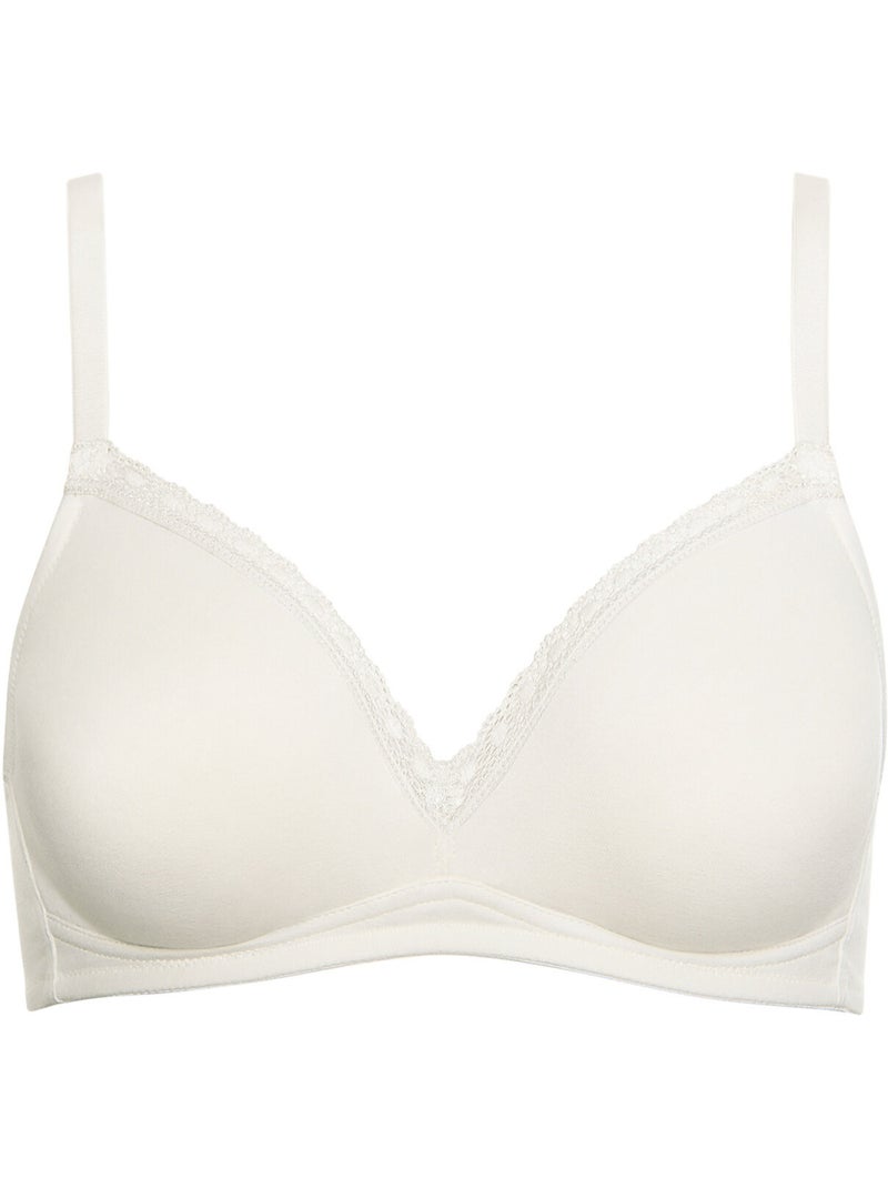 Soutien-gorge sans armatures ines Ecru - Kiabi