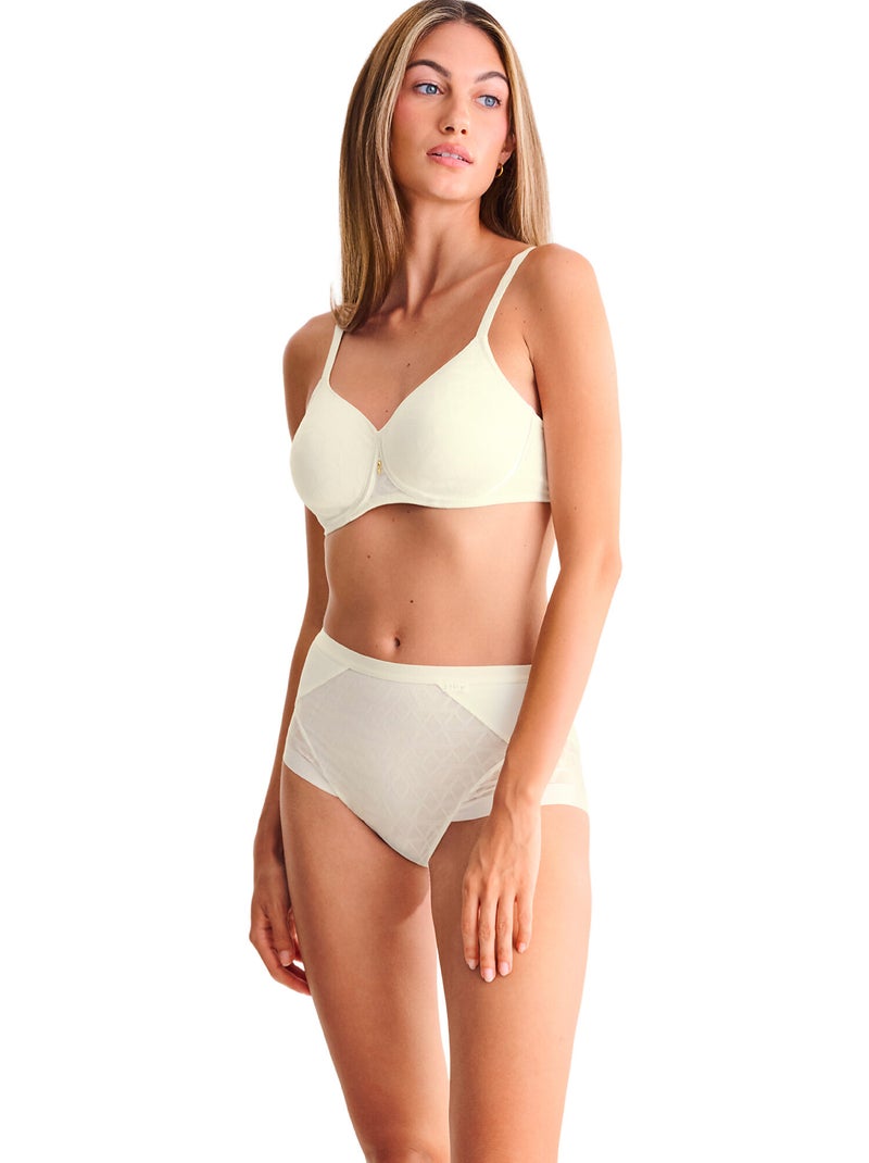 Soutien-gorge sans armatures opal Ecru - Kiabi