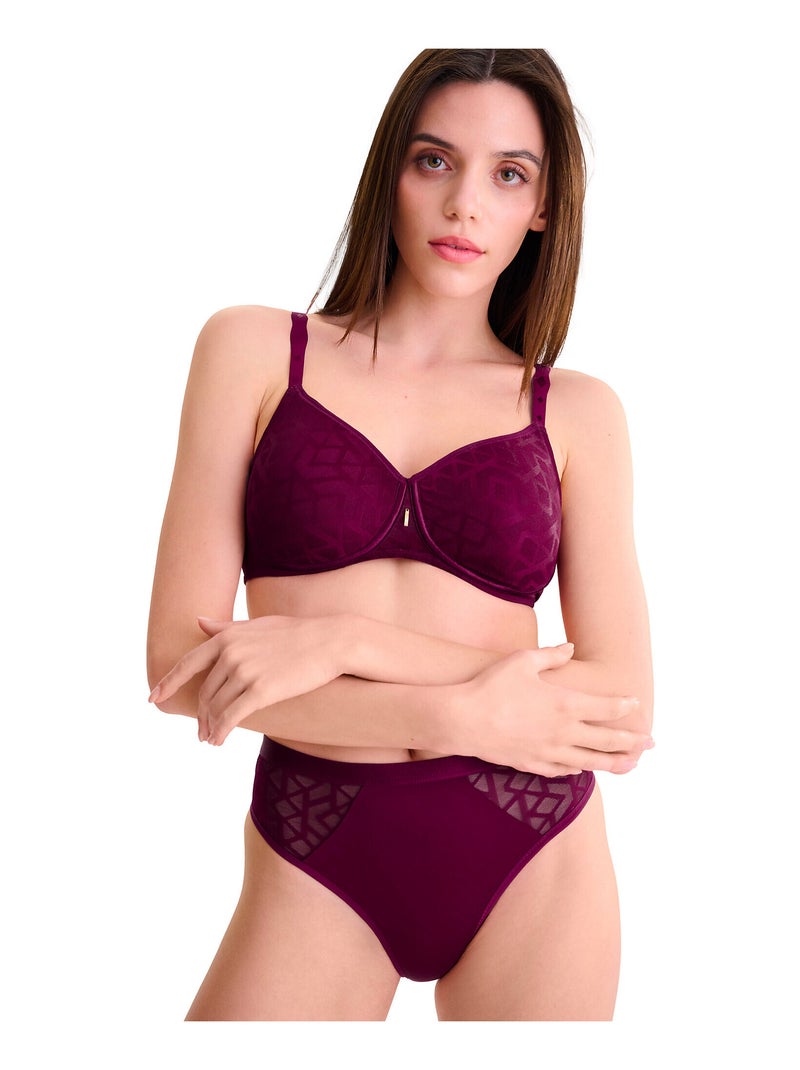 Soutien-gorge sans armatures opal Magenta - Kiabi