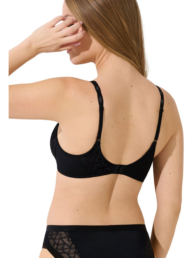 Soutien-gorge sans armatures opal Noir - Kiabi