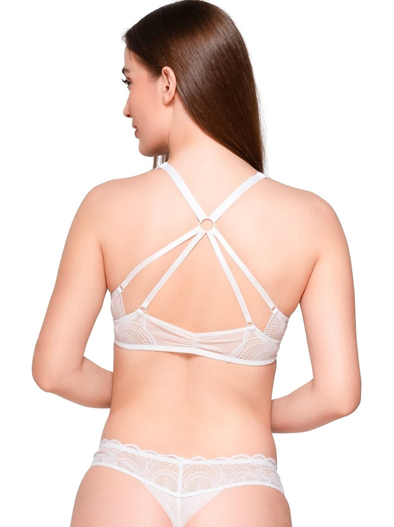 Soutien-gorge triangle armaturé pearl Blanc - Kiabi