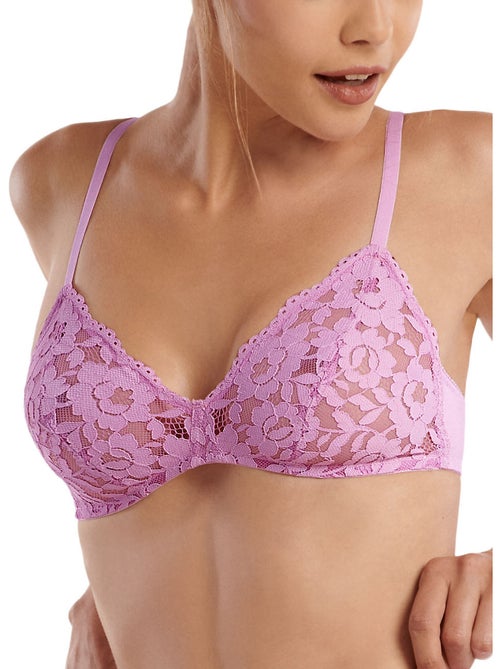 Soutien-gorge triangle bralette sans armatures retromania - Kiabi Soutien-gorge triangle bralette sans armatures retromania - Kiabi