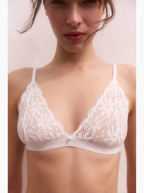Soutien-gorge triangle dentelle penti - Kiabi Soutien-gorge triangle dentelle penti - Kiabi