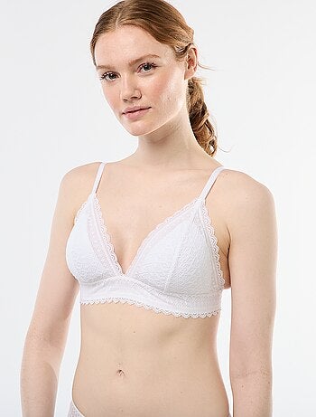 Soutien-gorge triangle en dentelle