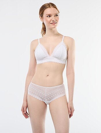 Soutien-gorge triangle en dentelle