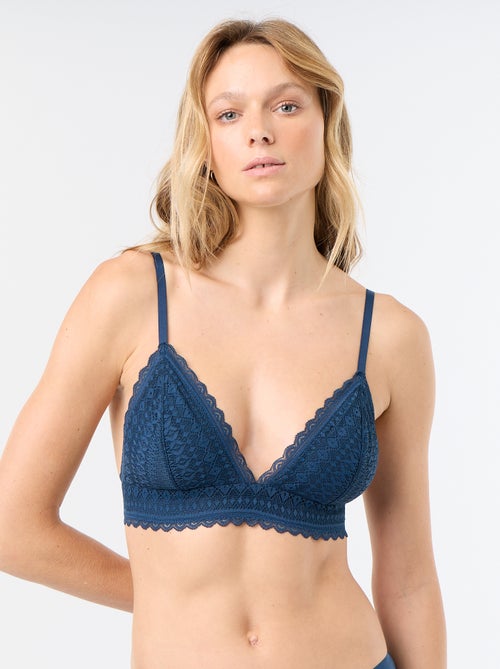 Soutien-gorge triangle en dentelle - Kiabi