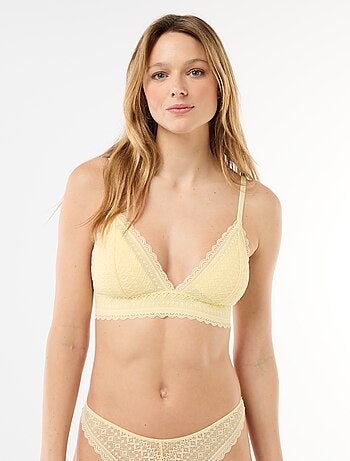 Soutien-gorge triangle en dentelle