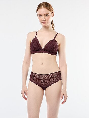 Soutien-gorge triangle en dentelle