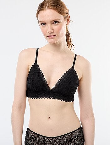 Soutien-gorge triangle en dentelle