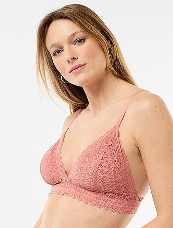 Soutien-gorge triangle en dentelle